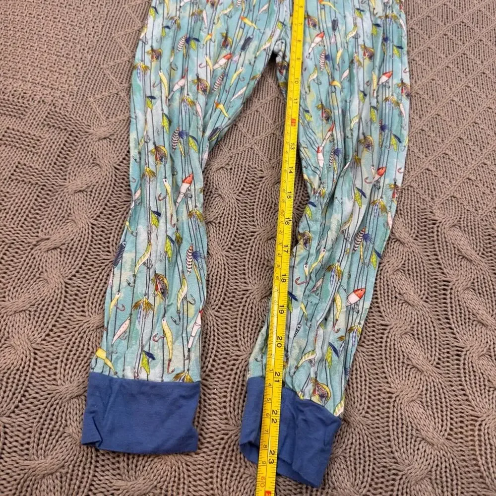 George Hats Kids Blue Fly Fishing Print Pajama Set ~ 5T